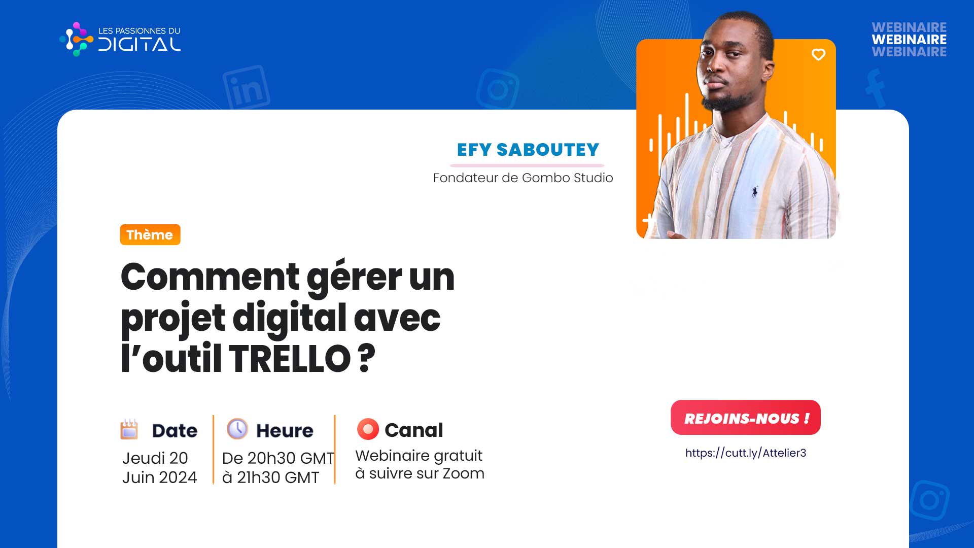 Gérer projet digital Trello